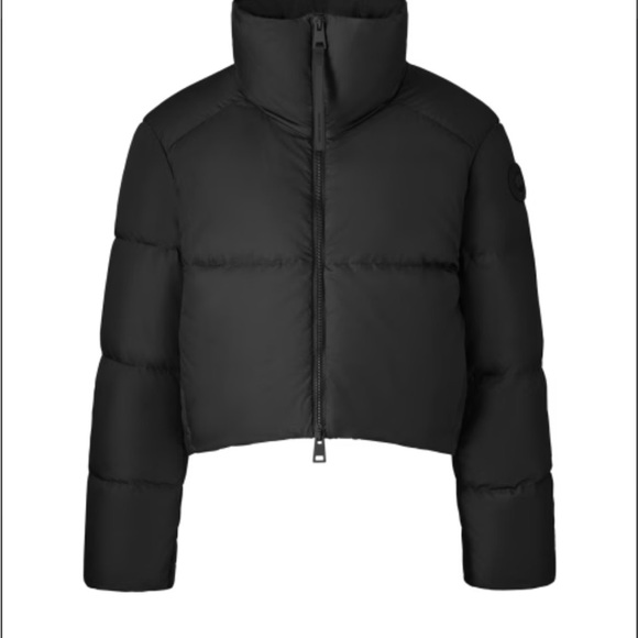 Canada Goose Garnet Cropped Puffer (with black tonal disc label) - Picture 5 of 9